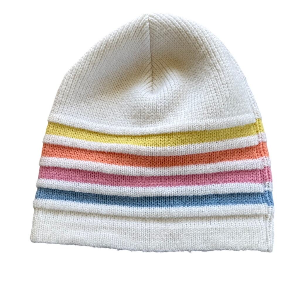 Wigwam Striped Beanie Acrylic Pastel Vintage